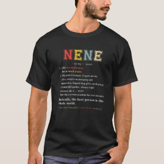 T-shirt Womens Nene Funny Grandmother Definition Mother's
