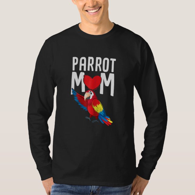 T-shirt Womens Parakeet   Macaw Parrot Mom Parrots (Devant)