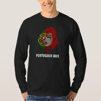 T-shirt Womens Portuguese Wife Portugal Portuguese Roots P