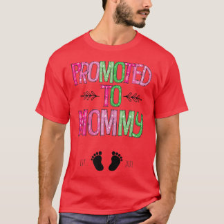 T-shirt Womens Promoted to Mommy 2022 First Time Mom Pregn