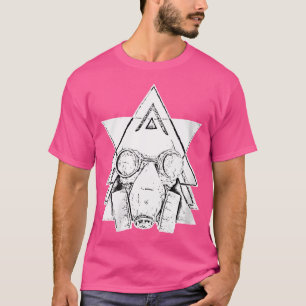 T-shirt Womens Retro Steam Punk Masque Goth Occult Dark Wi