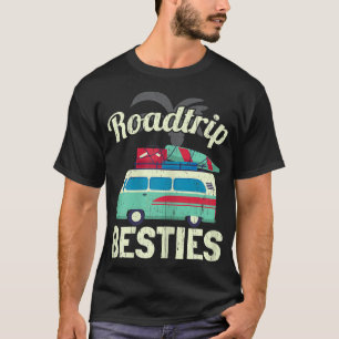 T-shirt Womens Roadtrip Besties BFF Meilleur Ami Pour Touj
