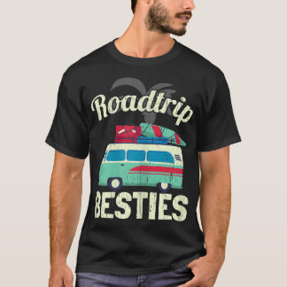 T-shirt Womens Roadtrip Besties BFF Meilleur Ami Pour Touj