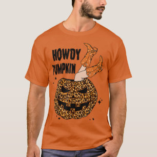 T-shirt Womens Scary spooky Halloween pumpkin design