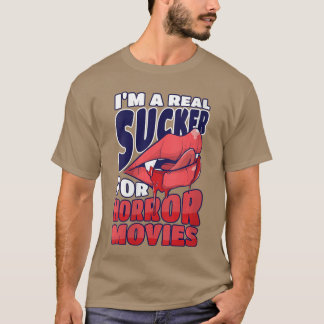 T-shirt Womens Sey lips for horror women pun for horror mo