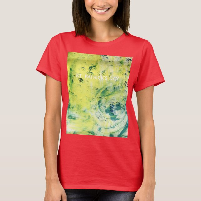 T-shirt Women's St. Patrick' Day Designed Shirt. (Devant)