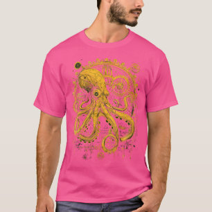 T-shirt Womens Steam Punk Octopus Steampunk Art