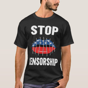 T-shirt Womens Stop Censorship Freedom of Speech