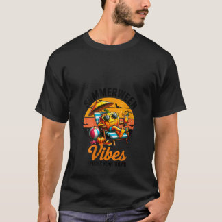 T-shirt Womens Summerween Vibes Pumpkin Year Round Hallowe