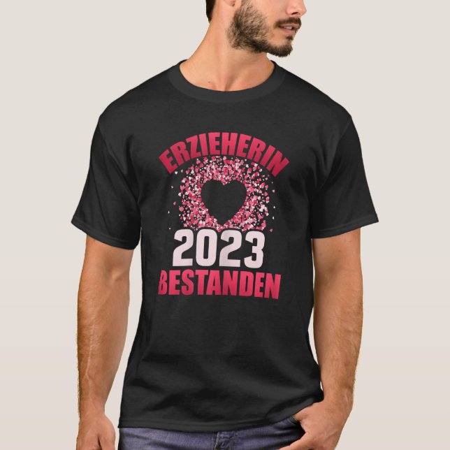 T-shirt Womens Teacher 2023 passed nursery school (Devant)