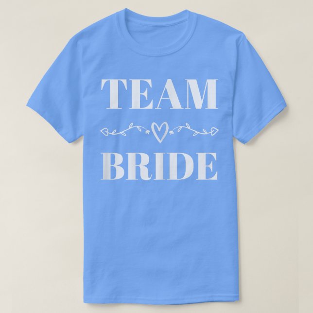 T-shirt Womens Team Bride Wedding Party Bridal Shower Matc (Design devant)
