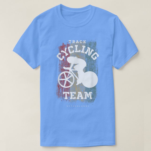 T-shirt Womens Track Cycling Netherlands Road Bike Speed C (Design devant)