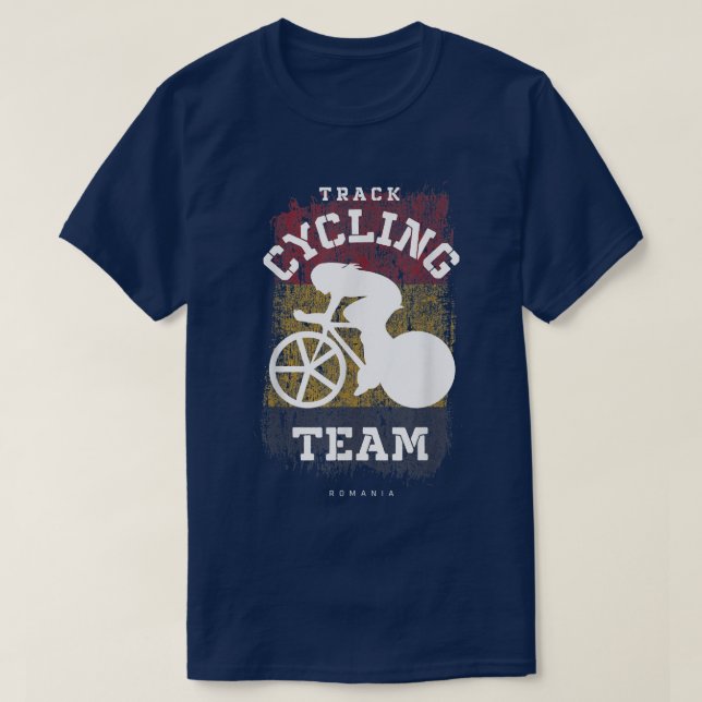 T-shirt Womens Track Cycling Roumanie Road Bike Speed Cycl (Design devant)