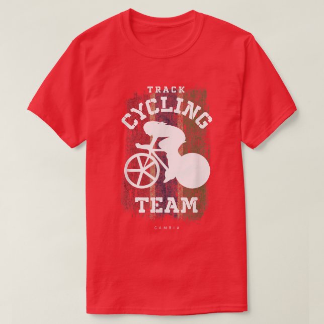 T-shirt Womens Track Cyclis Gambia Road Bike Speed Cyclis (Design devant)