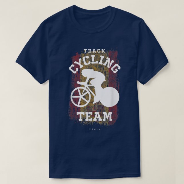 T-shirt Womens Track Cyclist Espagne Road Bike Speed Cycli (Design devant)
