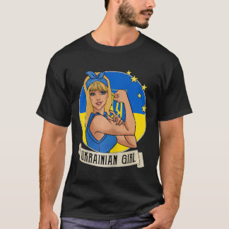 T-shirt Womens Ukrainian Girl Ukraine Flag Merchandise Ukr