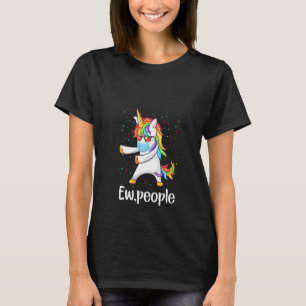 T-shirt Womens Unicorn Ew People Wearing A Face Mask