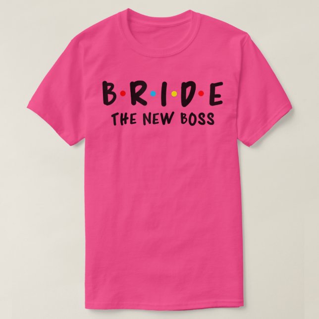 T-shirt Womens Wedding Bridal Bachelorette Party Bride And (Design devant)
