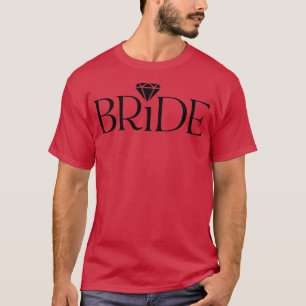 T-shirt Womens Wedding Bride and Cute Newlyweds Just Marri
