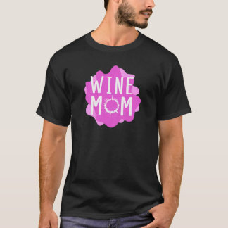 T-shirt Womens Wine Mom - Préfet Pour Drining Moms