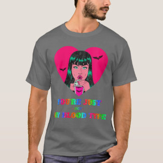 T-shirt Womens Womens Vampire Halloween Not My Bloodype Ho