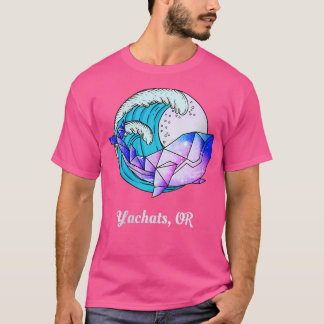 T-shirt Womens Yachat OU Japonais Peinture Géométrique Orc
