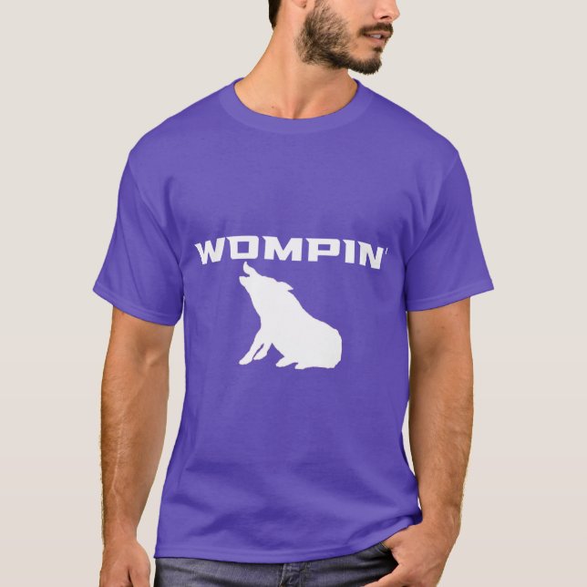 T-shirt WOMPIN blanc surdimensionné (Devant)