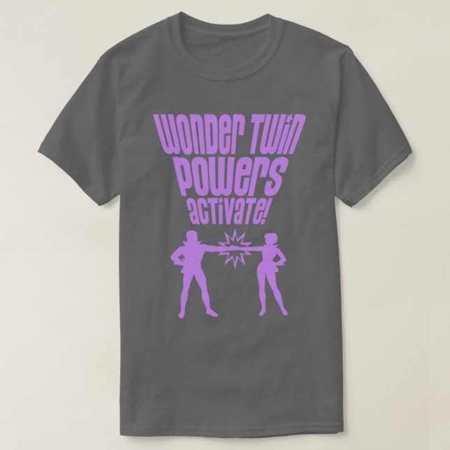 T-SHIRT WONDER TWINS 3 (Design devant)