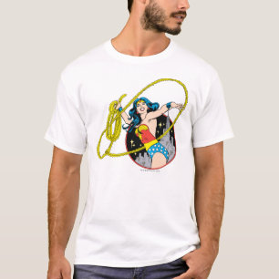 T-shirt Wonder Woman avec l'Arrière - plan de la ville