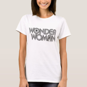 T-shirt Wonder Woman B&W Logo 3