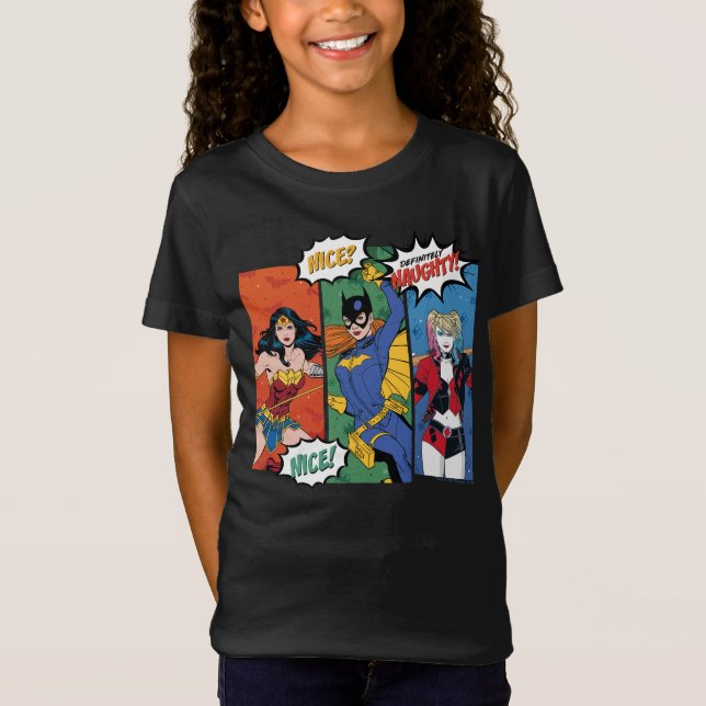 T-Shirt Wonder Woman, Batgirl & Harley Quinn Holiday (Devant)