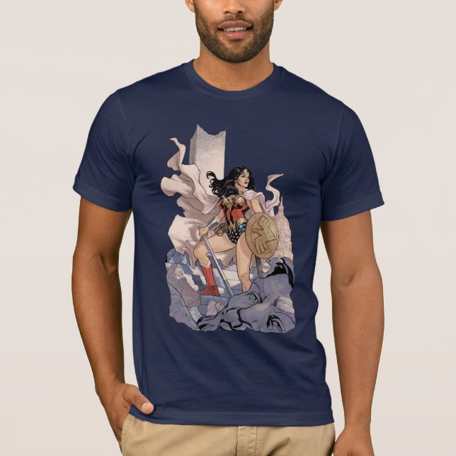 T-shirt Wonder Woman Couverture comique #13 Graphic (Devant)