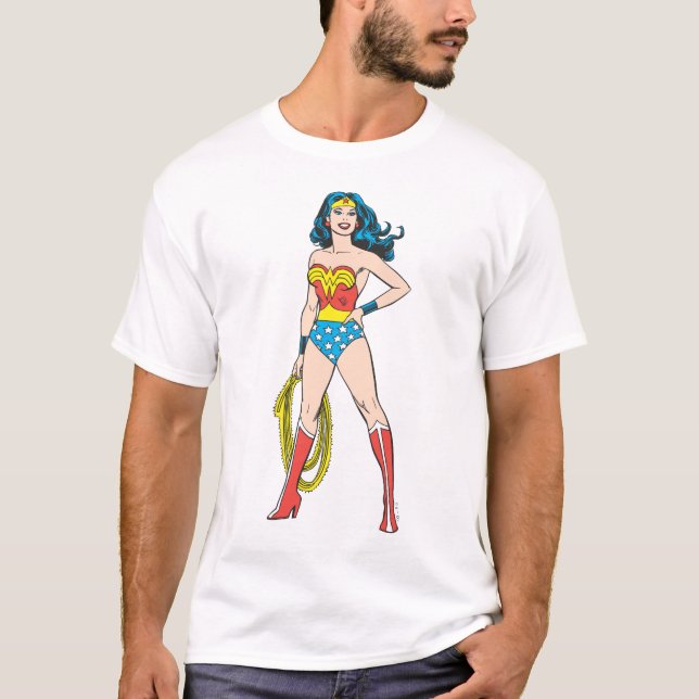 T-shirt Wonder Woman debout (Devant)