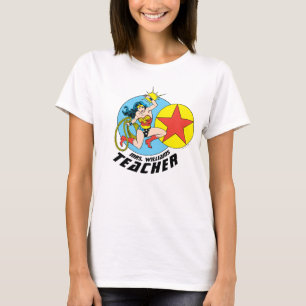 T-shirt Wonder Woman Étoile rouge enseignant