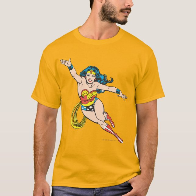 T-shirt Wonder Woman Flying Forward (Devant)
