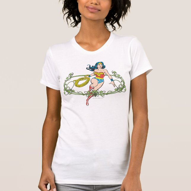 T-shirt Wonder Woman Green Vines (Devant)