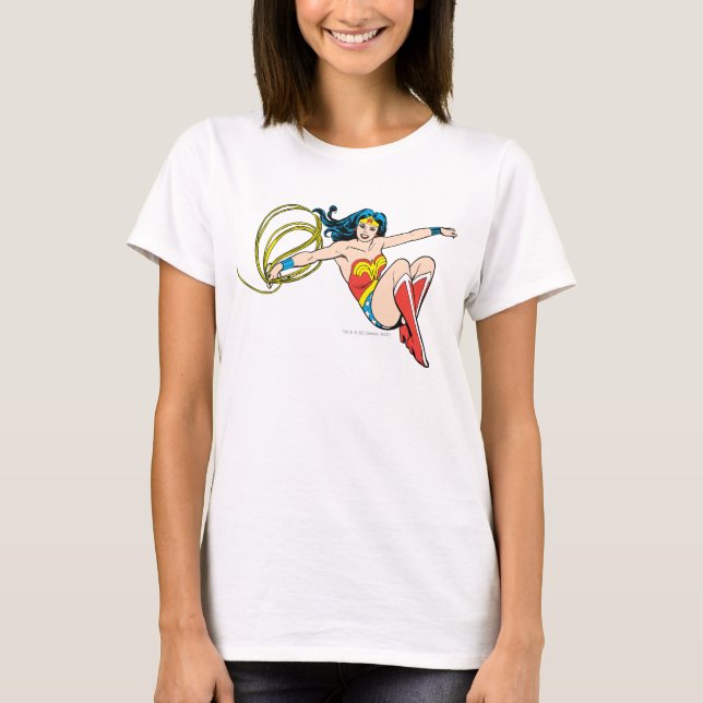 T-shirt Wonder Woman Jumping (Devant)