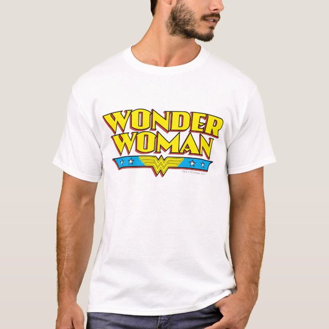 T-shirt Wonder Woman Nom et logo (Devant)