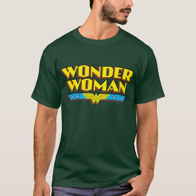 T-shirt Wonder Woman Nom et logo (Devant)