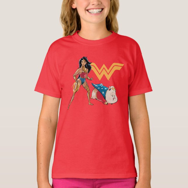 T-shirt Wonder Woman & PB (Devant)