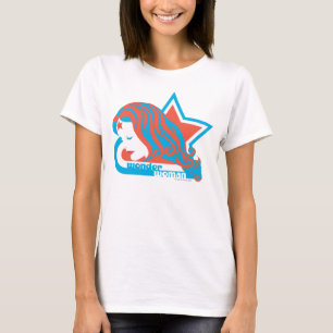 T-shirt Wonder Woman Red & Blue Star