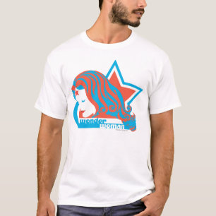 T-shirt Wonder Woman Red & Blue Star