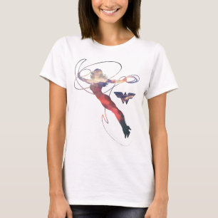 T-shirt Wonder Woman Sunset Sky Silhouette