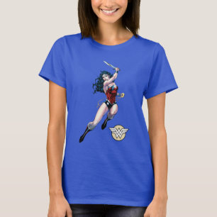 T-shirt Wonder Woman Swning Sword
