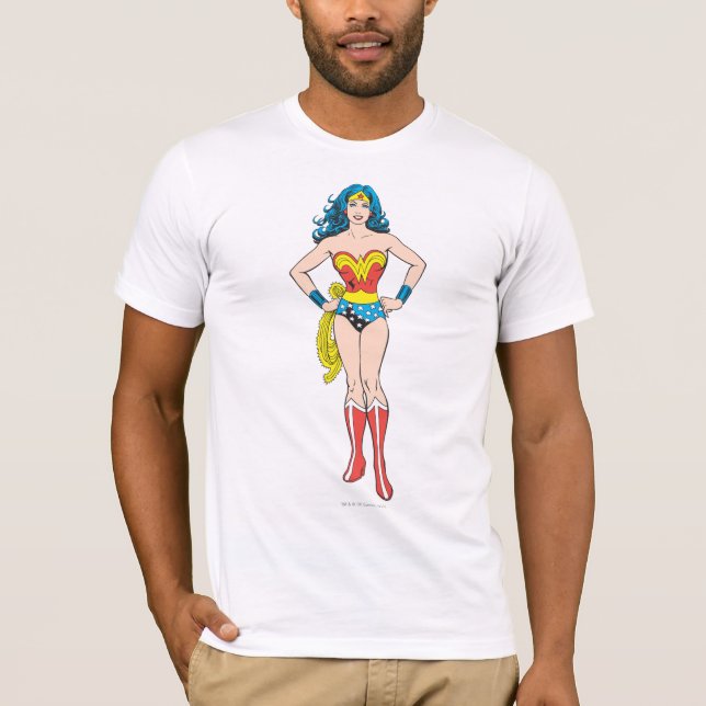 T-shirt Wonder Woman tient sur les hanches (Devant)