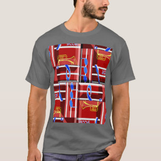 T-shirt Wonderful Music Blue Summer Vibes Geometric Romant