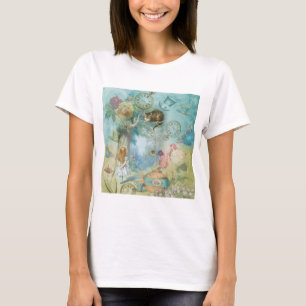 T-shirt Wonderland - Alice In Wonderland Collage