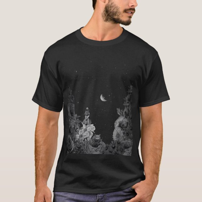T-shirt Wonderland Garden Star Voir la nuit (Devant)