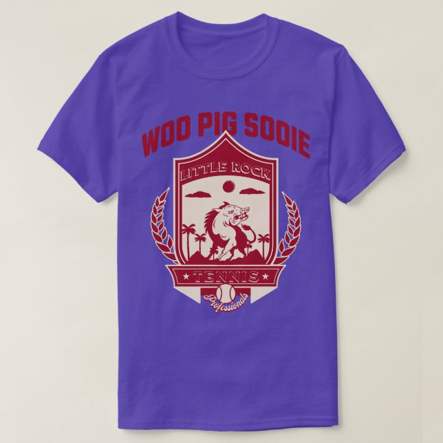 T-shirt Woo Pig Sooie Tennis Little Rock (Design devant)