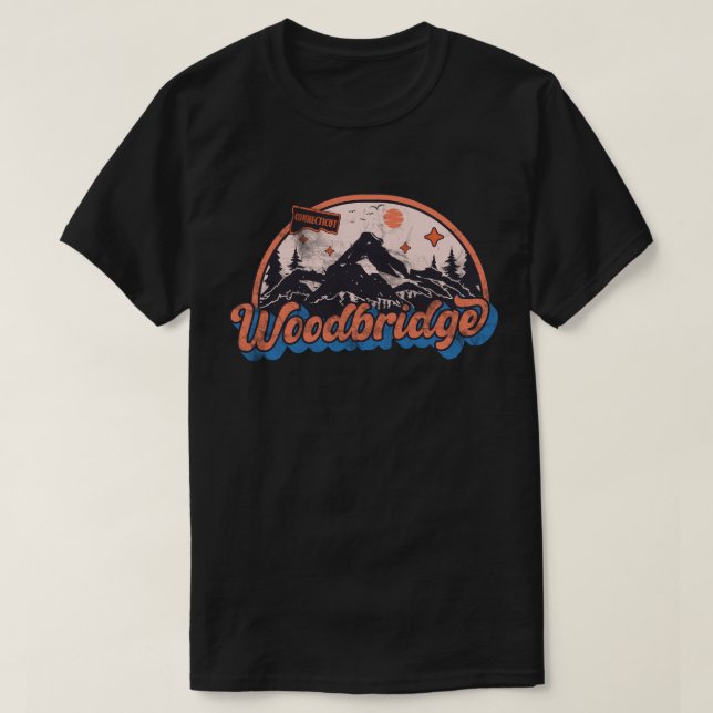 T-shirt Woodbridge, Connecticut (Design devant)